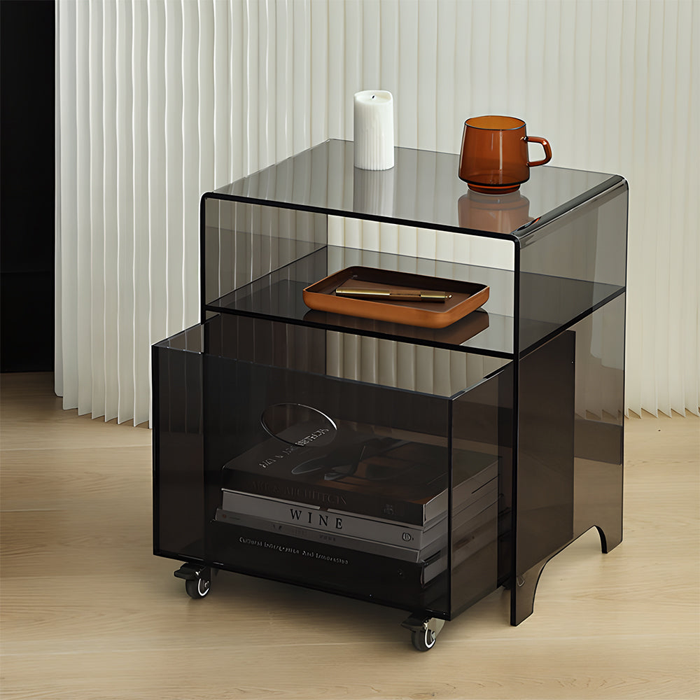 Eeeza Acrylic Transparent Storage Cabinet With Drawers