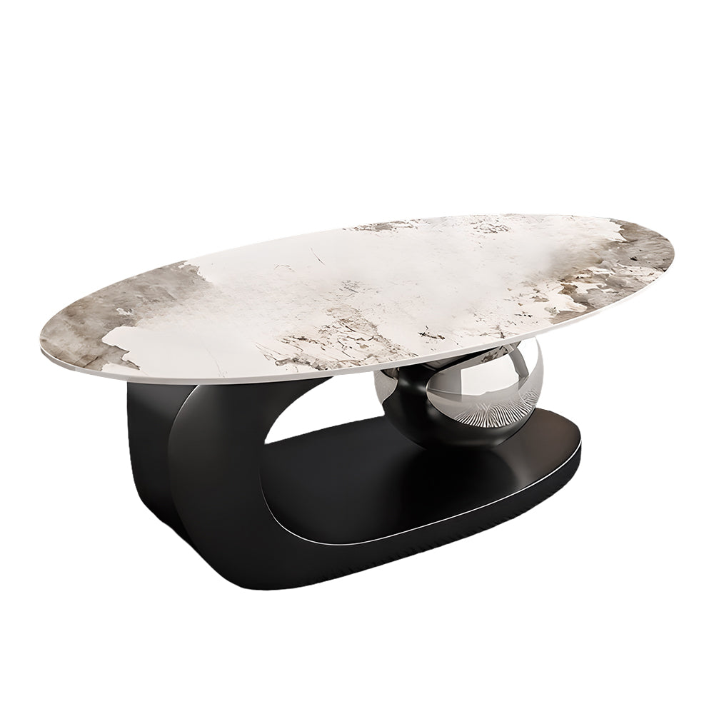 Eeeza Modern Minimalist Sintered Stone Coffee Table