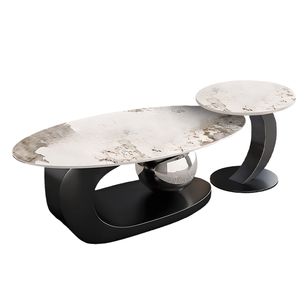 Eeeza Modern Minimalist Sintered Stone Coffee Table