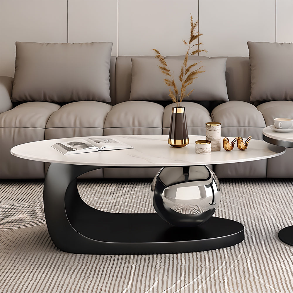 Eeeza Modern Minimalist Sintered Stone Coffee Table
