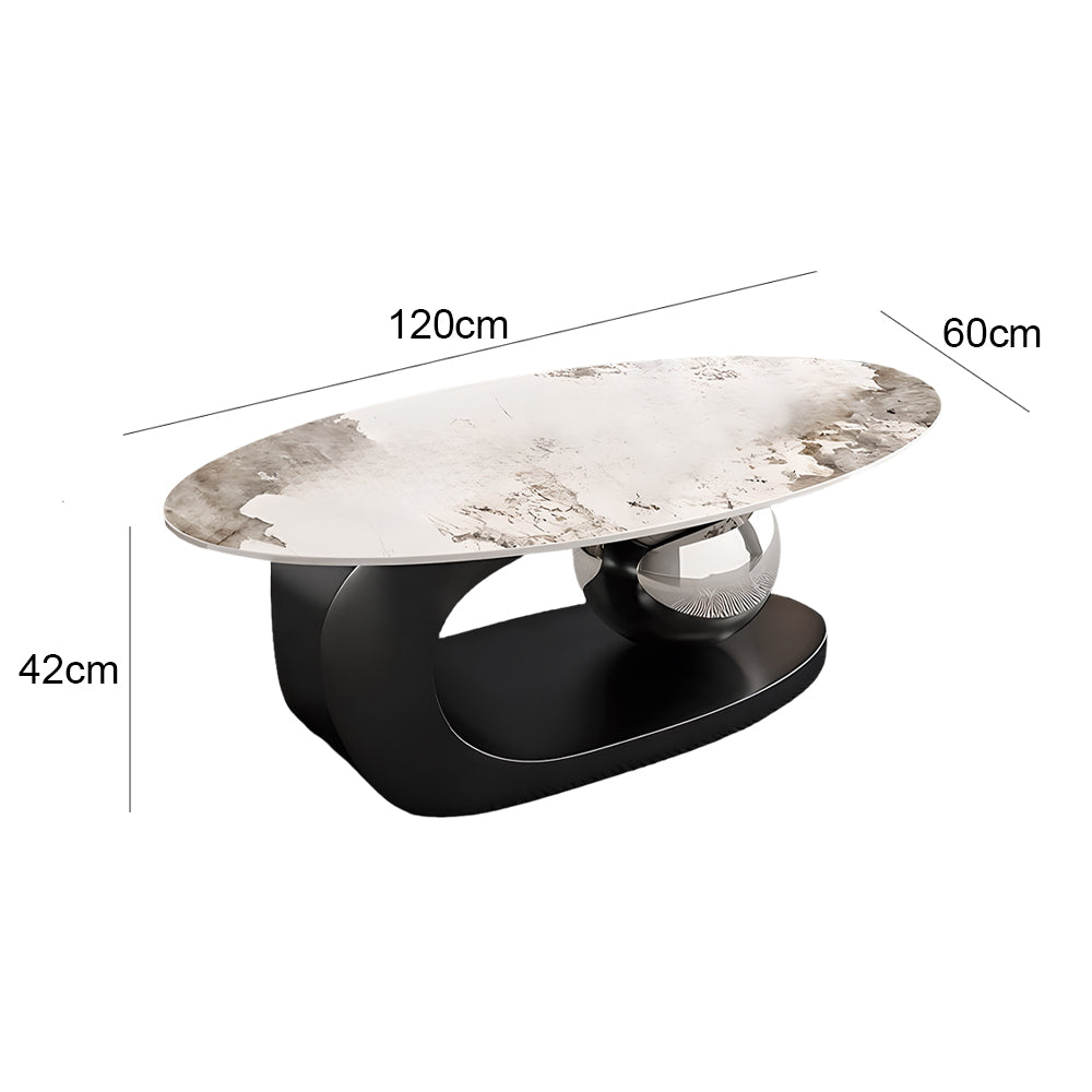 Eeeza Modern Minimalist Sintered Stone Coffee Table