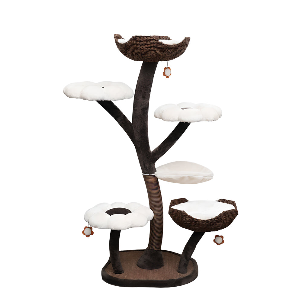 Eeeza Petals-Themed Multi-Level Cat Tree