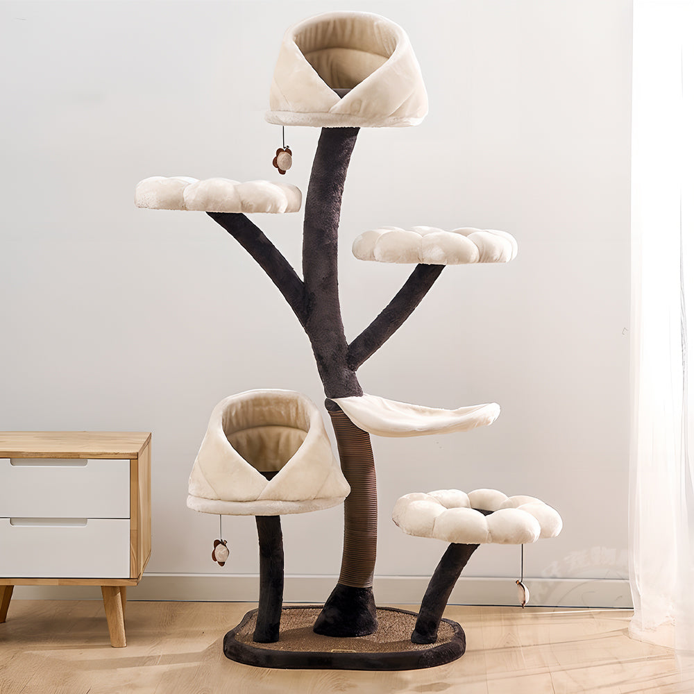Eeeza Petals-Themed Multi-Level Cat Tree
