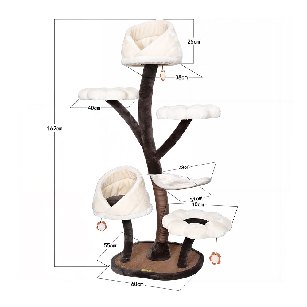 Eeeza Petals-Themed Multi-Level Cat Tree