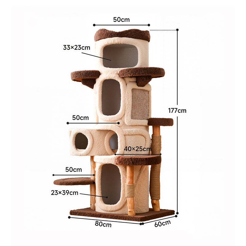 Eeeza Giant Tree-Themed Multi-Level Cat Tree