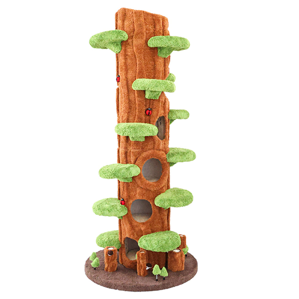 Eeeza Multi-Functional Tree Hollow Structure Cat Tree