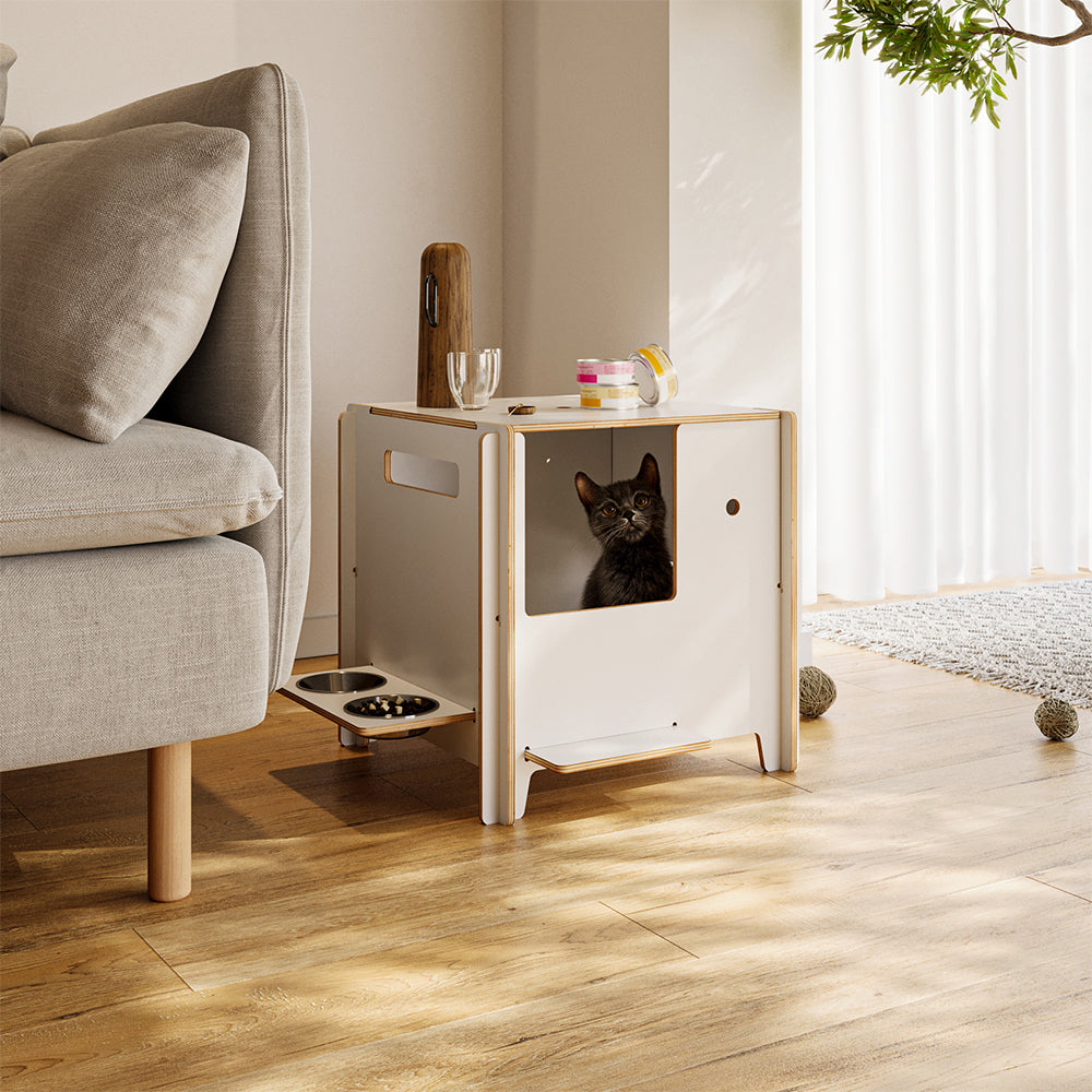 Eeeza Minimalist Multi-functional CatNap Side Table