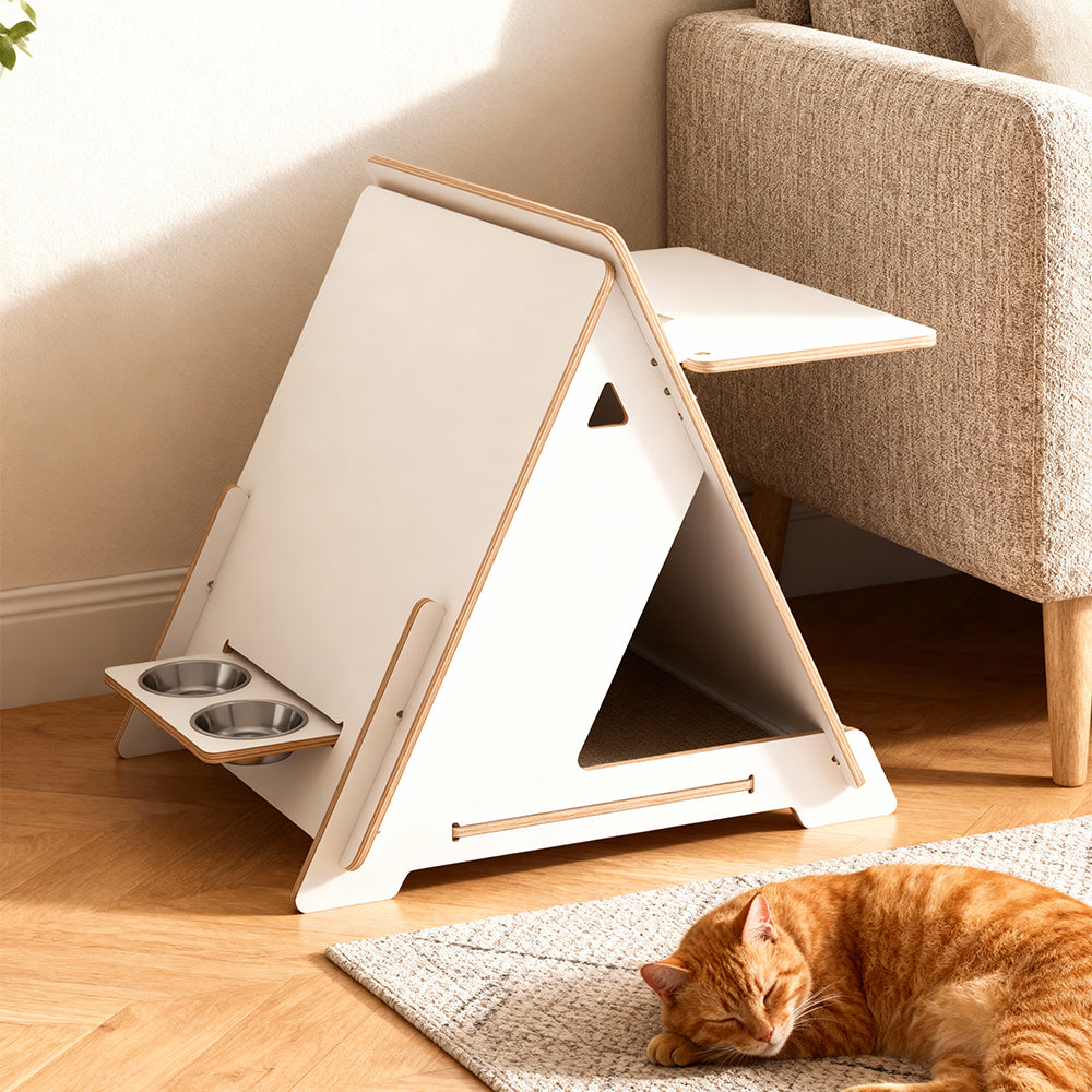 Eeeza Minimalist Multi-functional Pharaoh-themed CatNap Side Table
