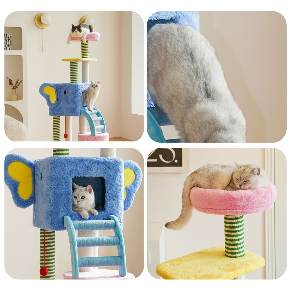 Eeeza Multi-tiered design, sturdy and shake-free cat tree