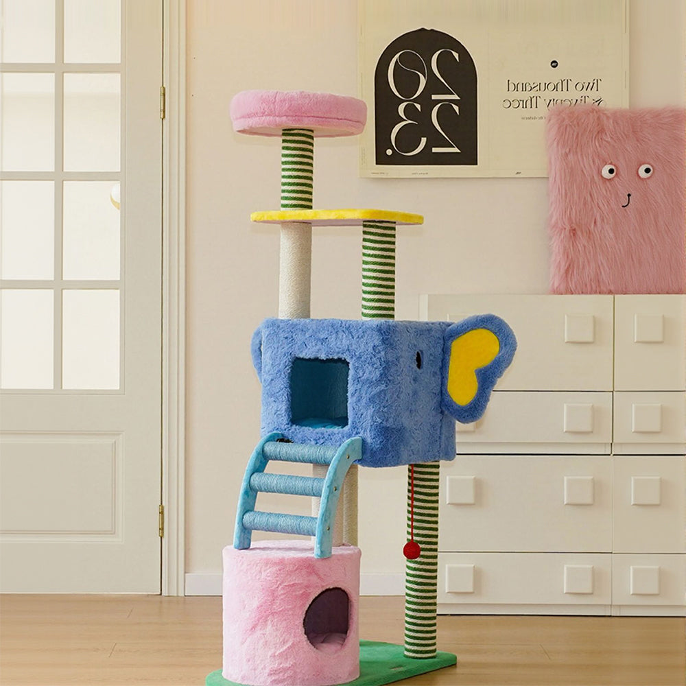 Eeeza Multi-tiered design, sturdy and shake-free cat tree