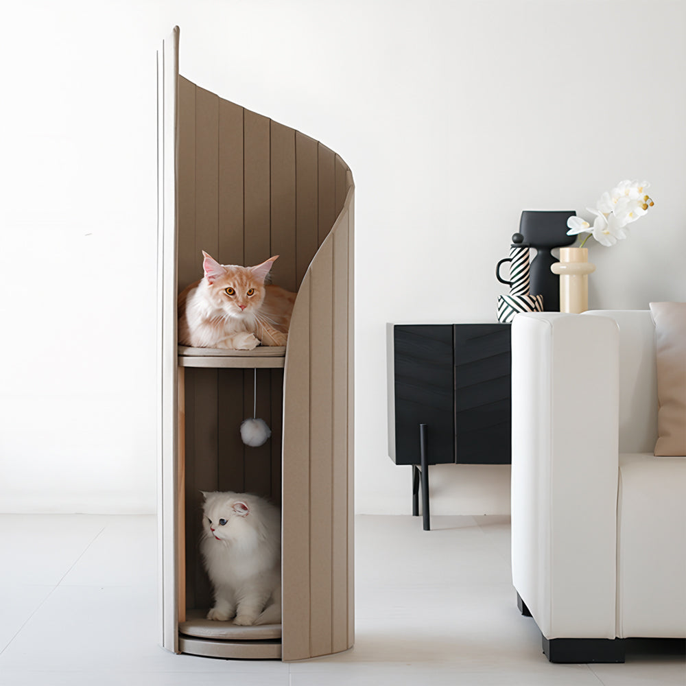 Eeeza Lighthouse-Themed Two-Tier Cat Tree