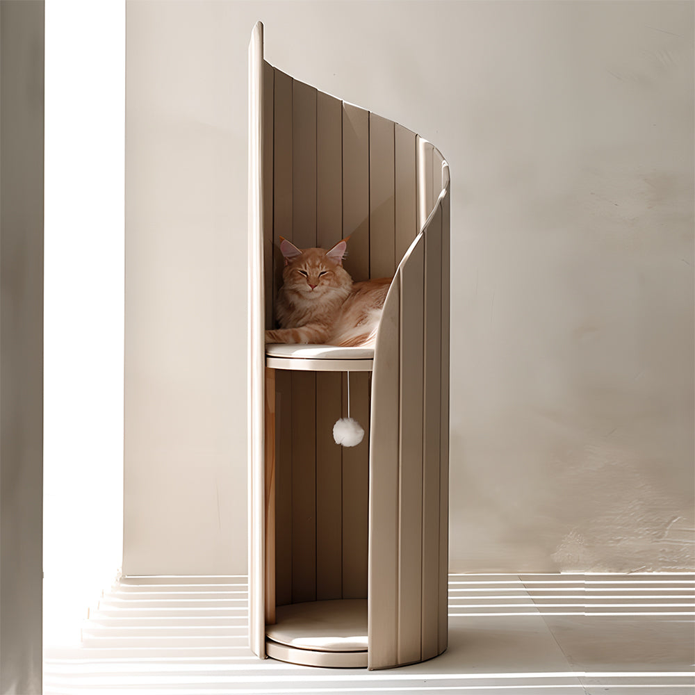 Eeeza Lighthouse-Themed Two-Tier Cat Tree