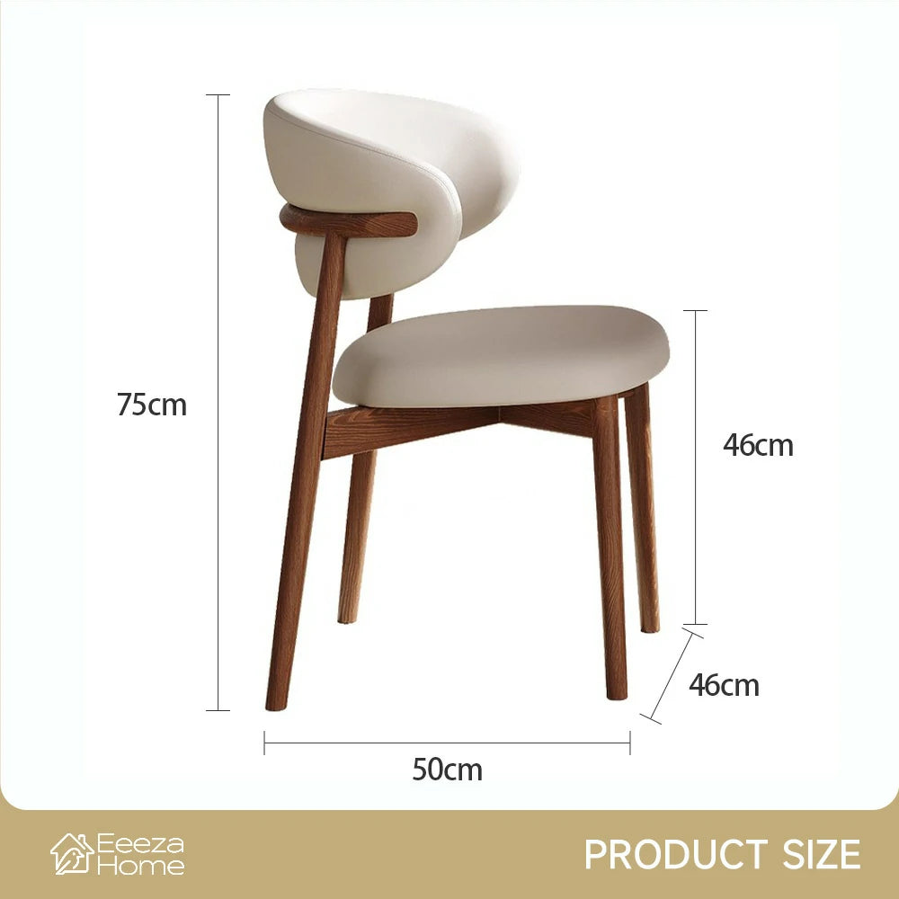 Eeeza Set of Two Modern Essence Series Wrapback Chairs