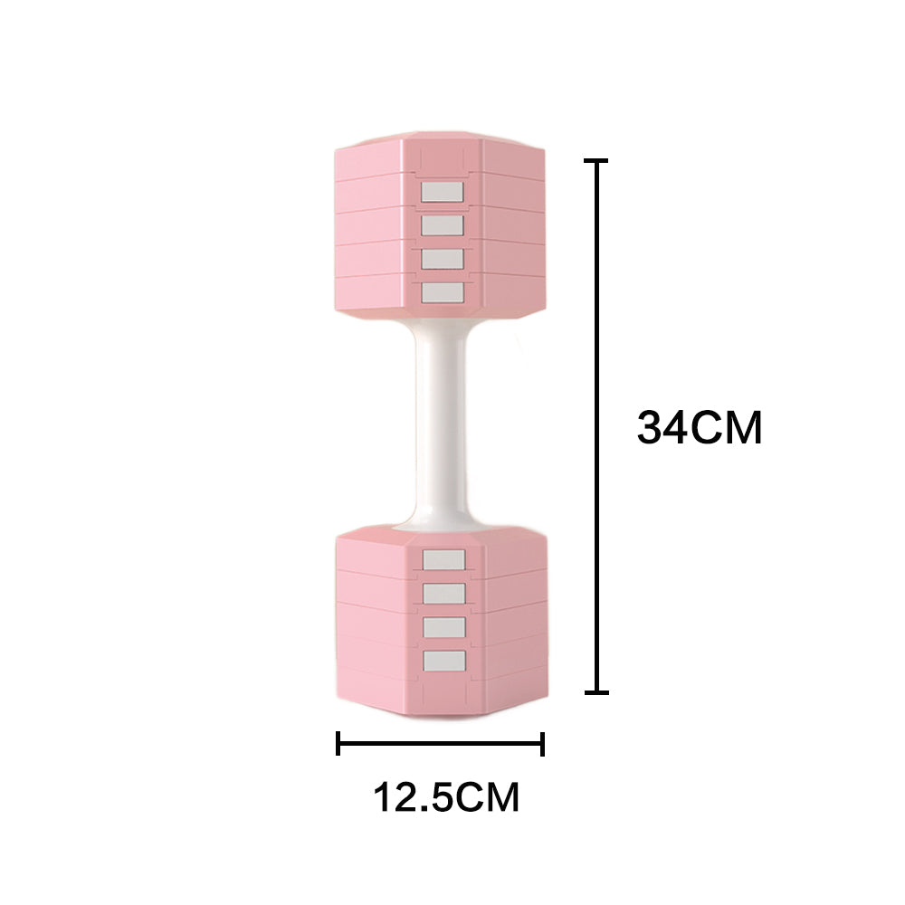 Eeeza Triangular 1.5kg-5.5kg Adjustable Dumbbell Set - Pink