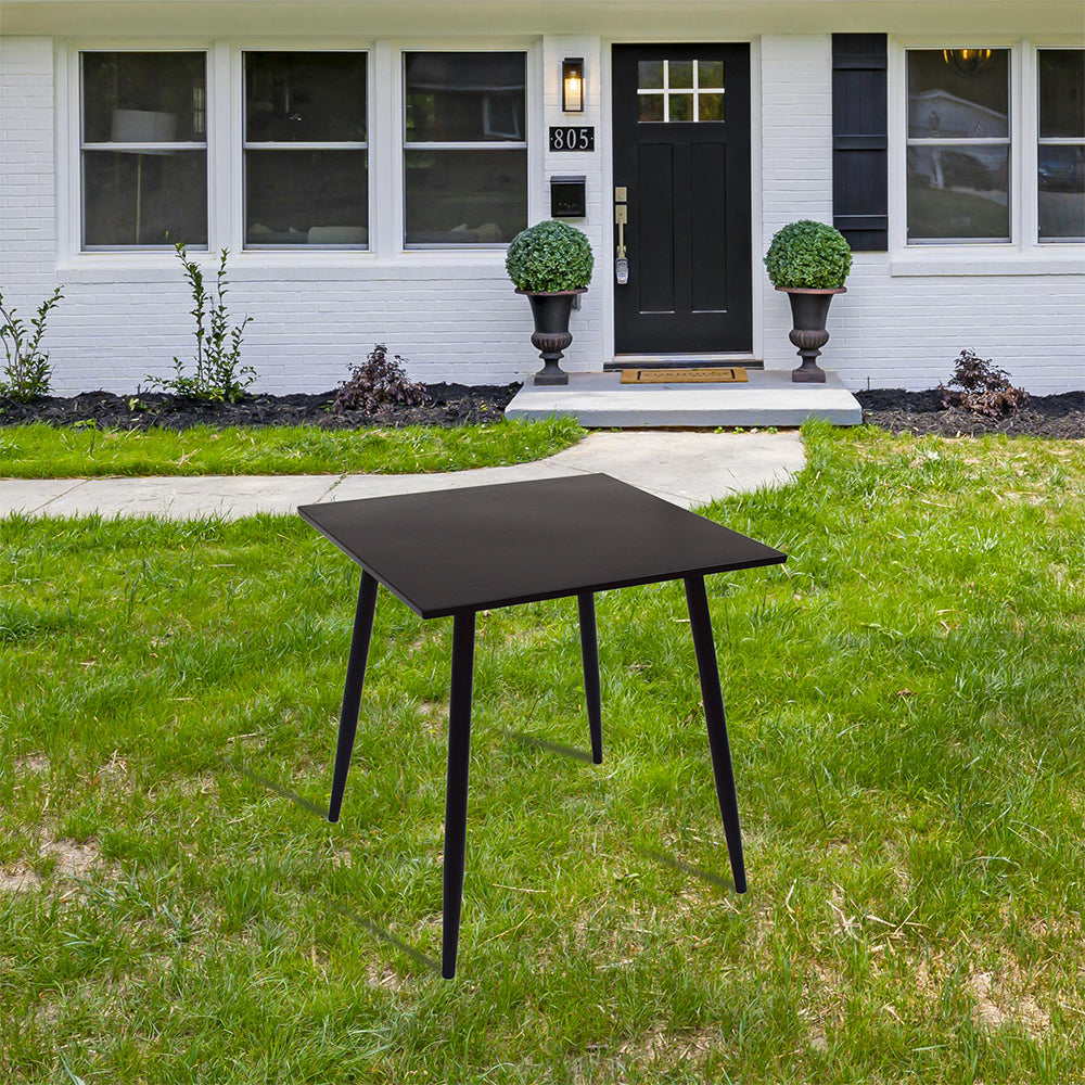 Eeeza Outdoor Iron Frame Square Table