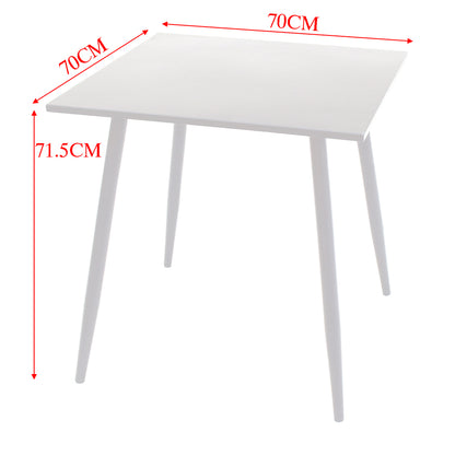 Eeeza Outdoor Iron Frame Square Table