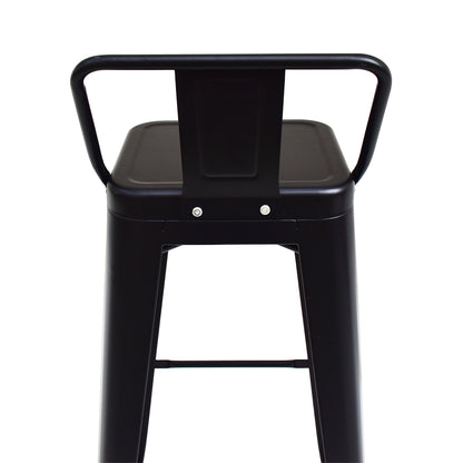 Eeeza Iron Frame Stackable Bar Stool Set