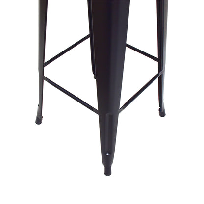 Eeeza Iron Frame Stackable Bar Stool Set