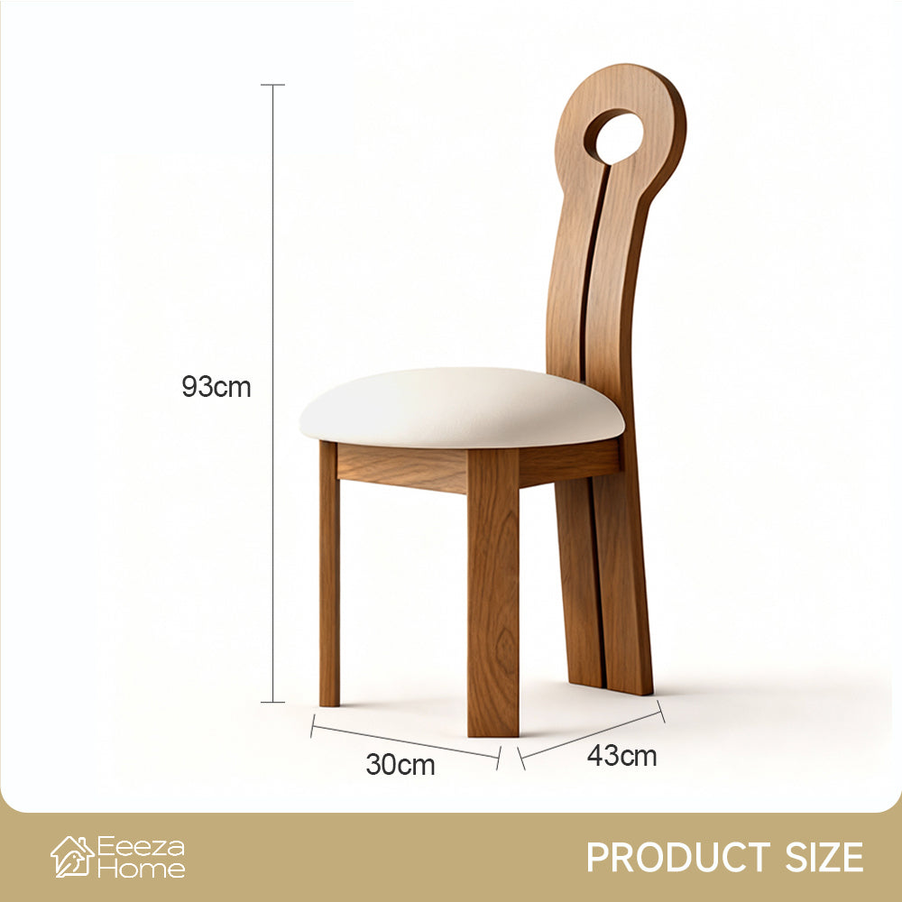 Eeeza Modern Essence Series Cutout Curve Chair