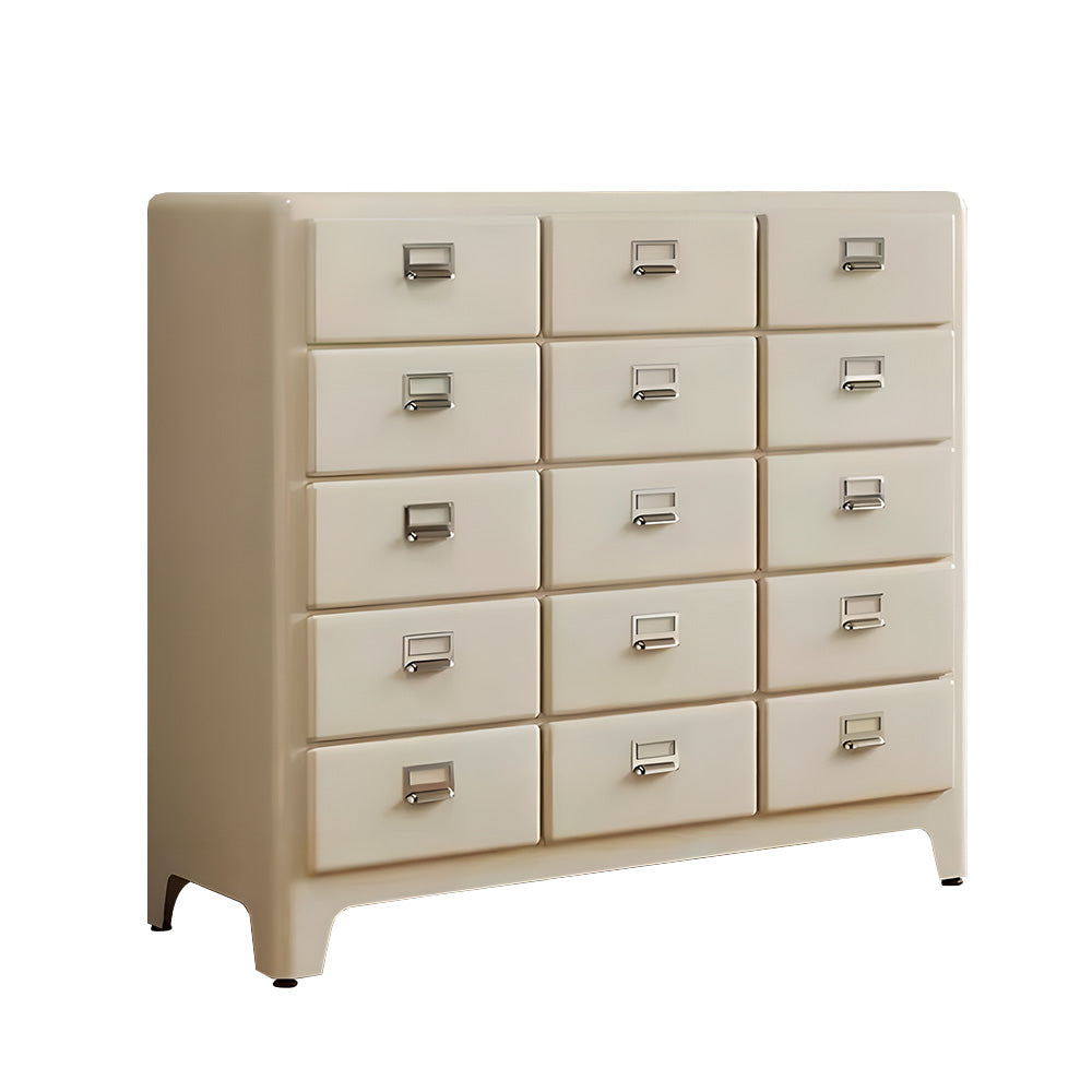 Eeeza 15-Drawer Modern Minimalist Metal Chest