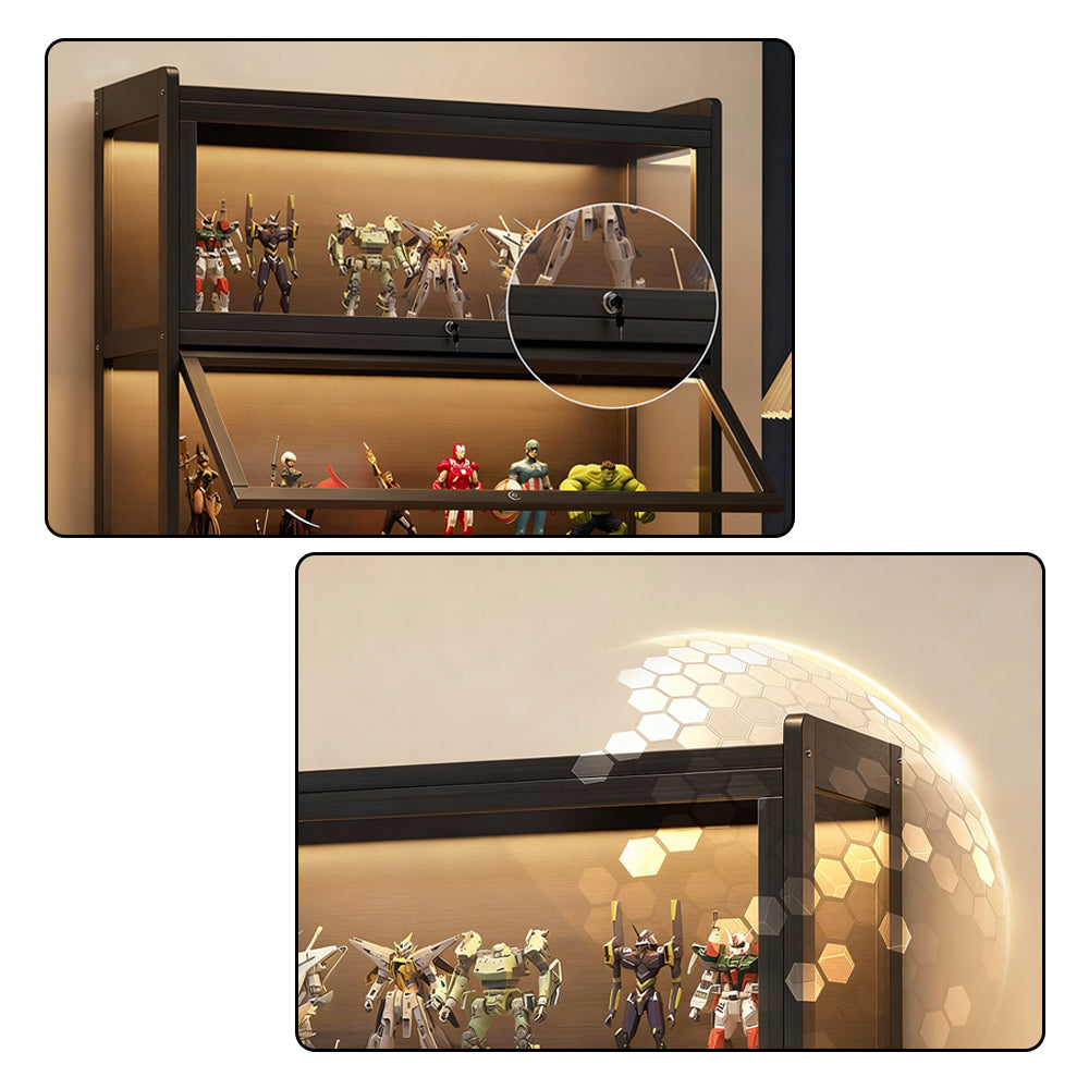 Eeeza Spacious Minimalist Display Cabinet