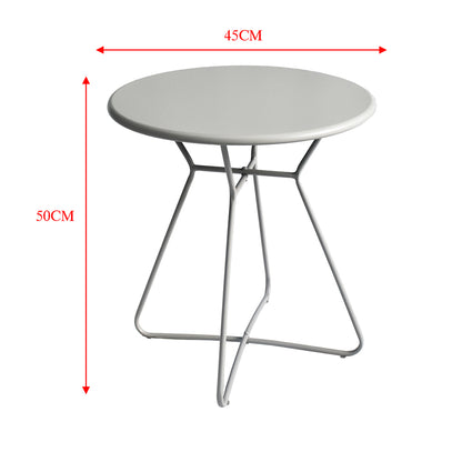 Eeeza Outdoor Iron Frame Round Table