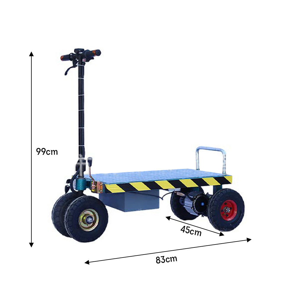 Eeeza 24V 12Ah 650W Electric Trolley Folding Flatbed - Blue