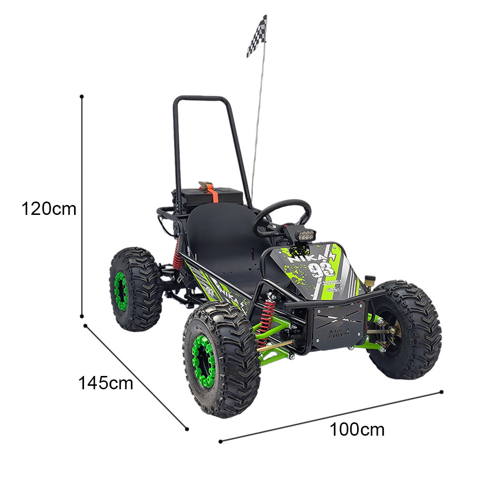 Eeeza 1000W Off-Road Electric Go Kart with Brushless Motor