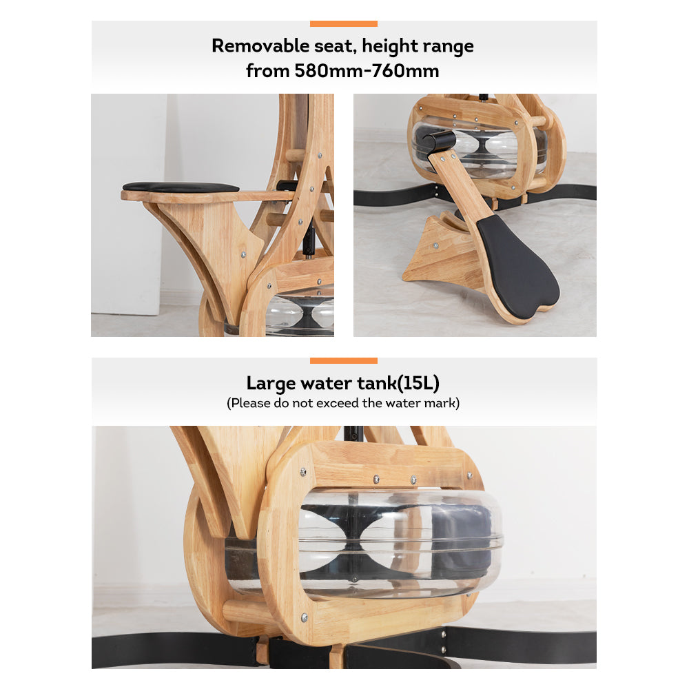 Eeeza Solid Oak Wood Removable Seat Water Grinder Train Equipment Machine - Wood