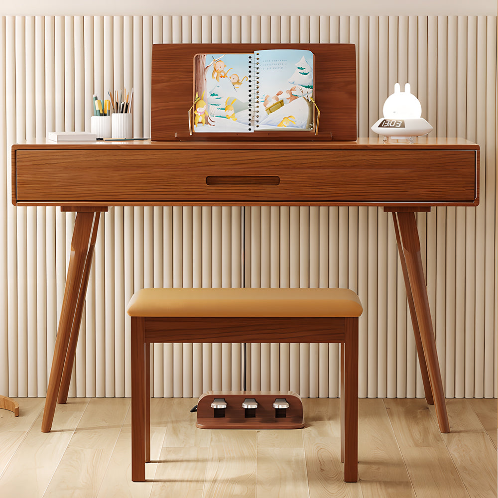 Betsy Solid Wood 88 Key Full Size Weighted 2 in 1 Digital Piano Dress Table With Bench