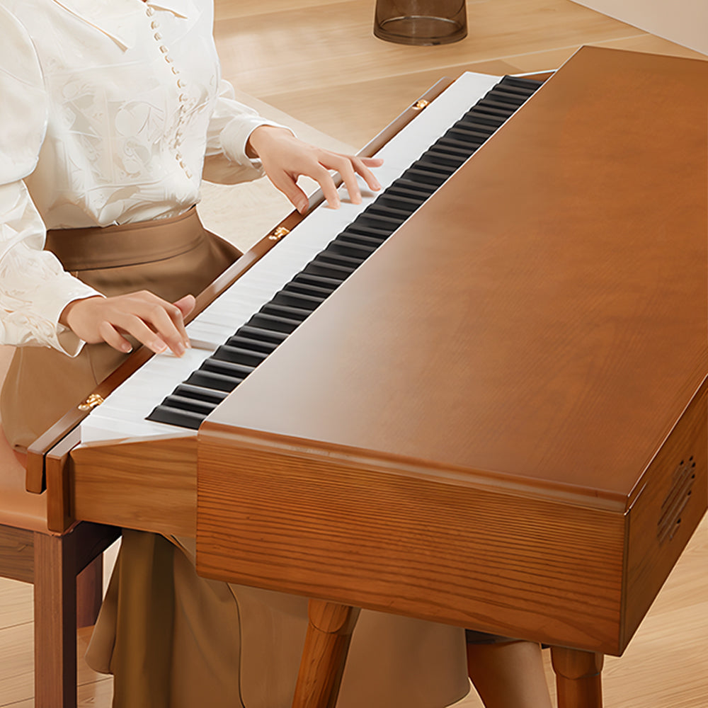 Betsy Solid Wood 88 Key Full Size Weighted 2 in 1 Digital Piano Dress Table With Bench