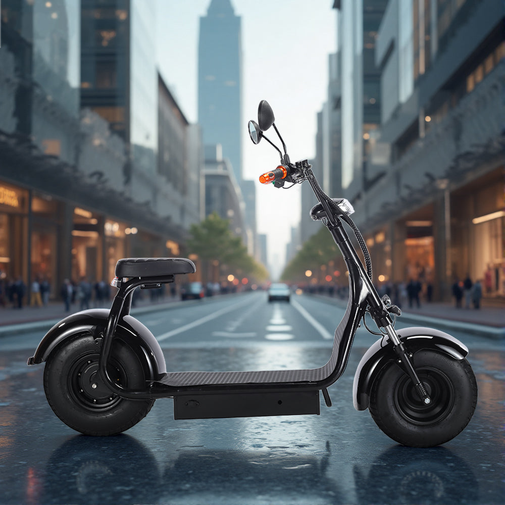 Eeeza Fat-Tire Electric Scooter – 1500W 60V 12Ah Motor, Hydraulic Brakes, Heavy-Duty Frame