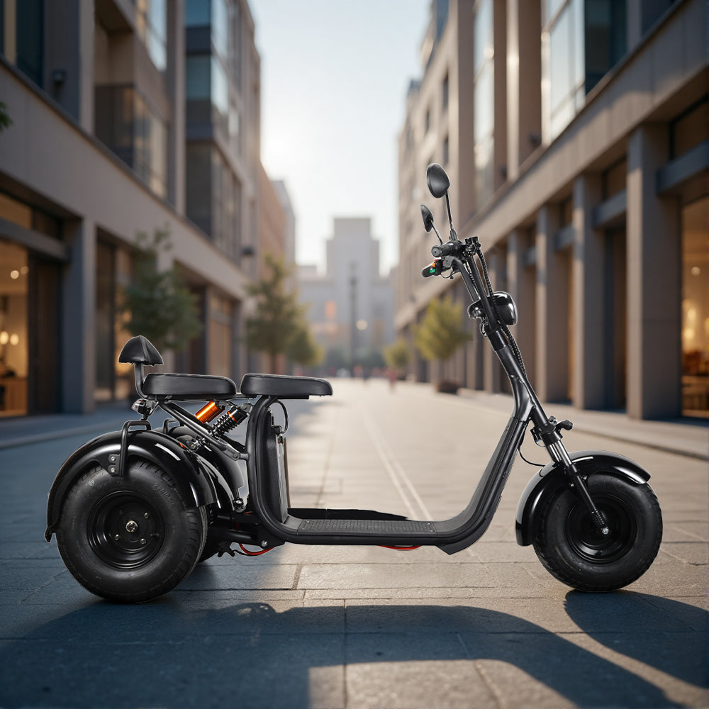 Eeeza 4000W 60V 12Ah Electric Scooter Off Road With Brushless Motor – Powerful Trike for Commuting & Adventure