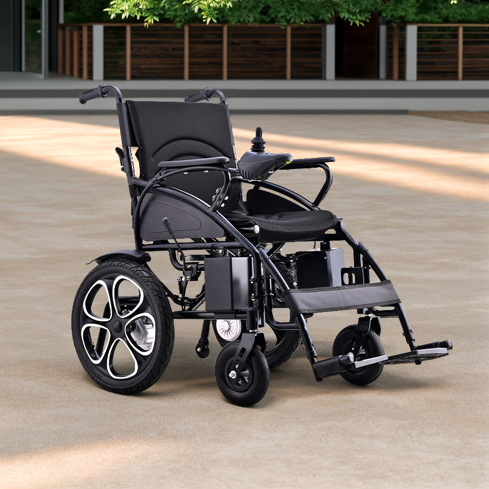 Eeeza Electric Lightweight Wheelchair – Dual Motor, Foldable, Lithium Battery Travel Companion