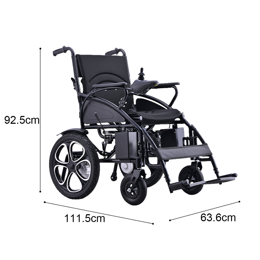 Eeeza Electric Lightweight Wheelchair – Dual Motor, Foldable, Lithium Battery Travel Companion