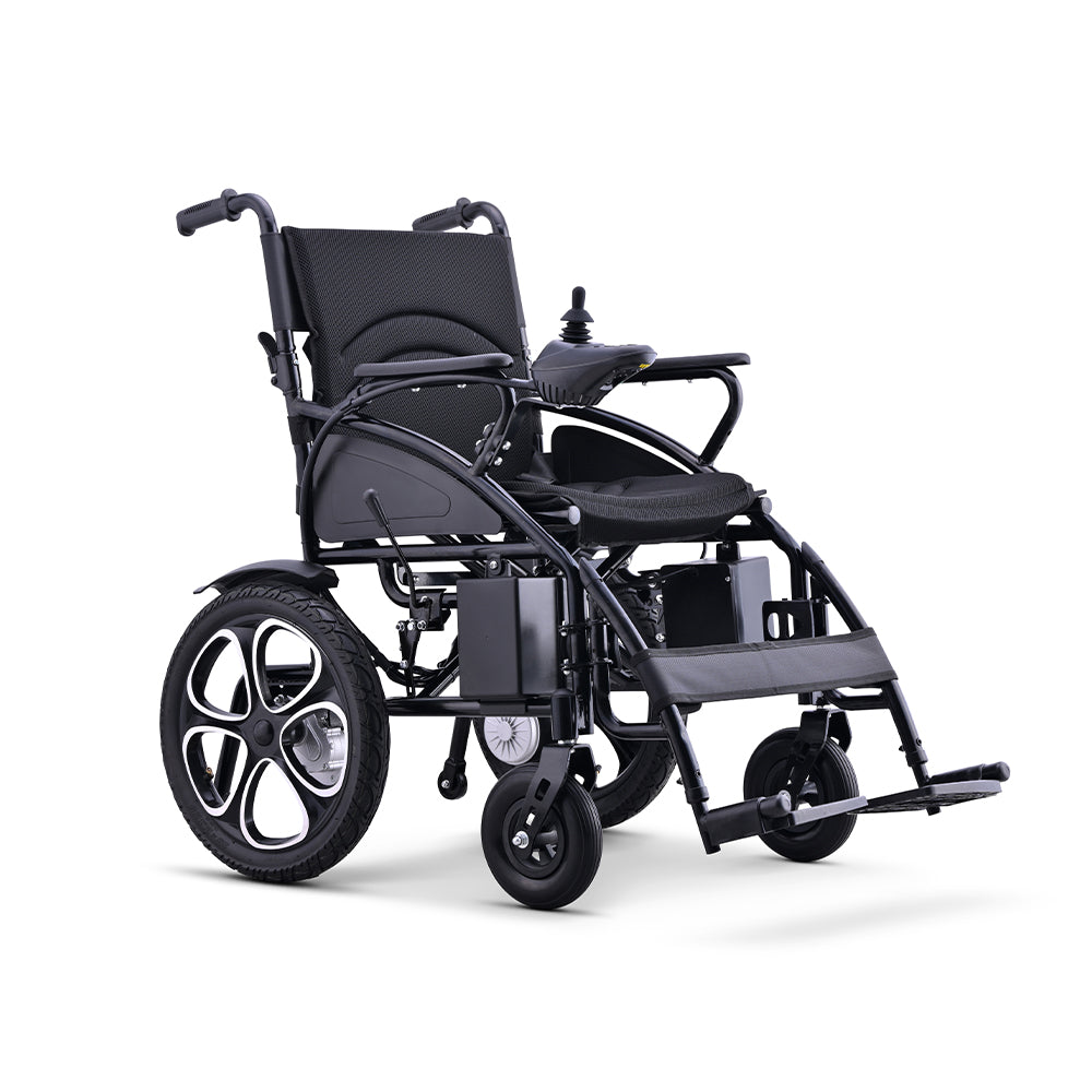 Eeeza Electric Lightweight Wheelchair – Dual Motor, Foldable, Lithium Battery Travel Companion