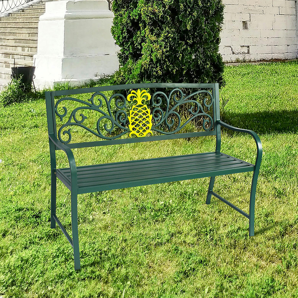 Eeeza Outdoor Iron Frame Bench