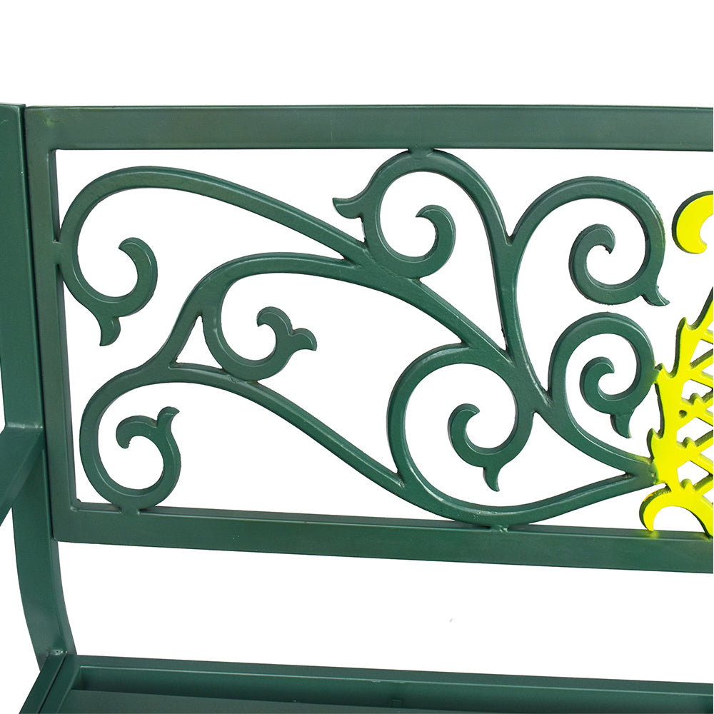 Eeeza Outdoor Iron Frame Bench