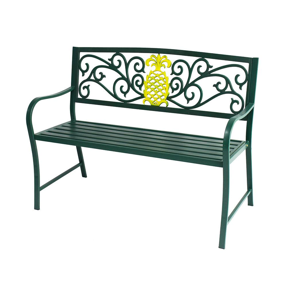 Eeeza Outdoor Iron Frame Bench