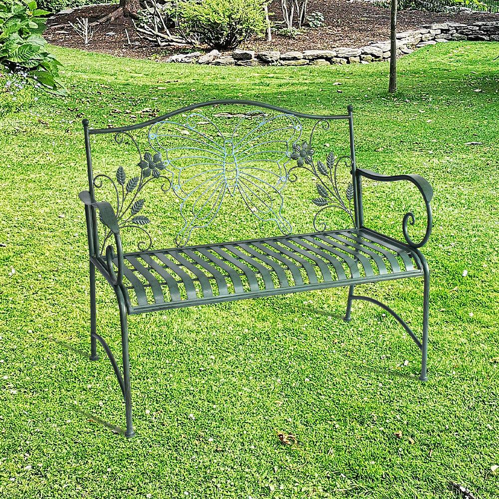 Eeeza Outdoor Iron Frame Bench