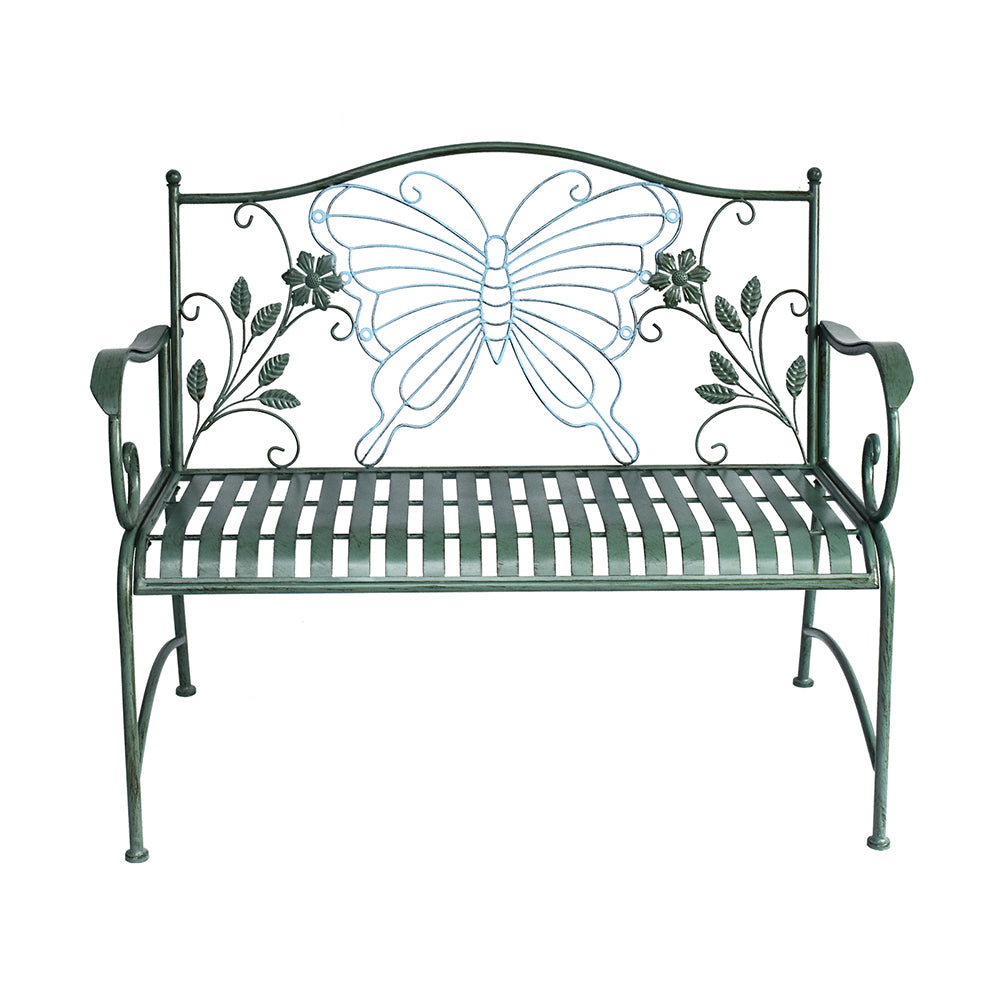 Eeeza Outdoor Iron Frame Bench