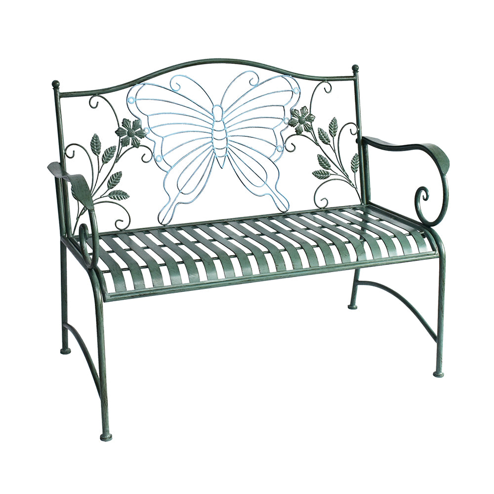 Eeeza Outdoor Iron Frame Bench