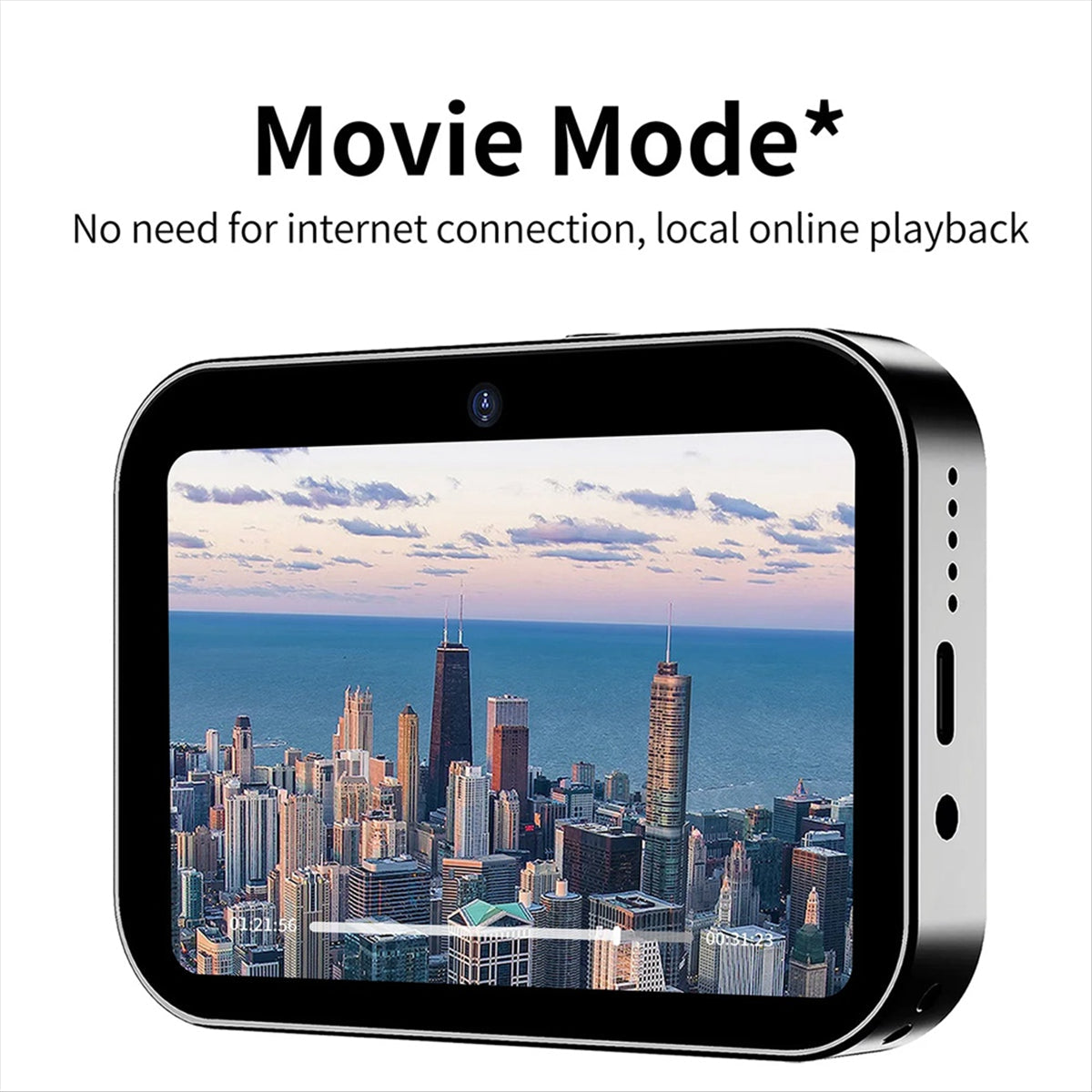 4K CCD Digital Camera 64MP Digital Flash Video Camera with Touch Screen 16X Digital Zoom IR Night Vision Camera Black