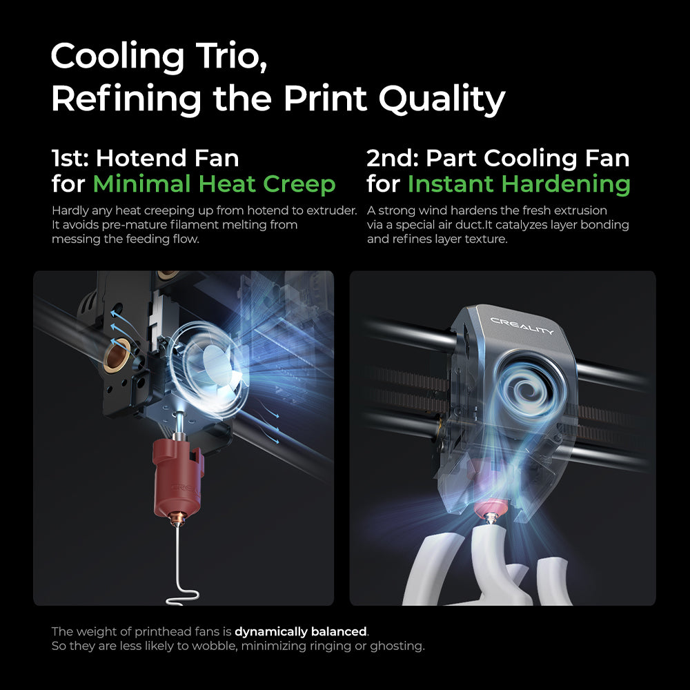 Creality K1C 3D Printer, Reliable Carbon Fiber Printing