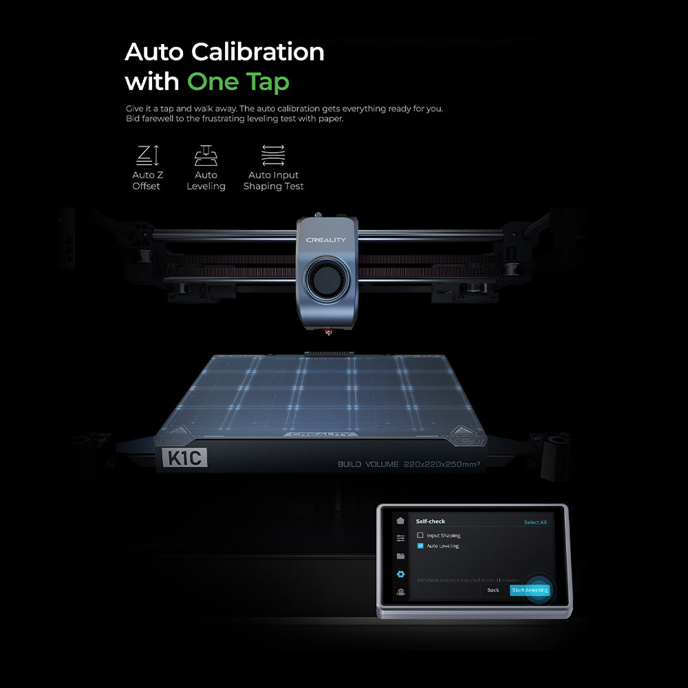 Creality K1C 3D Printer, Reliable Carbon Fiber Printing
