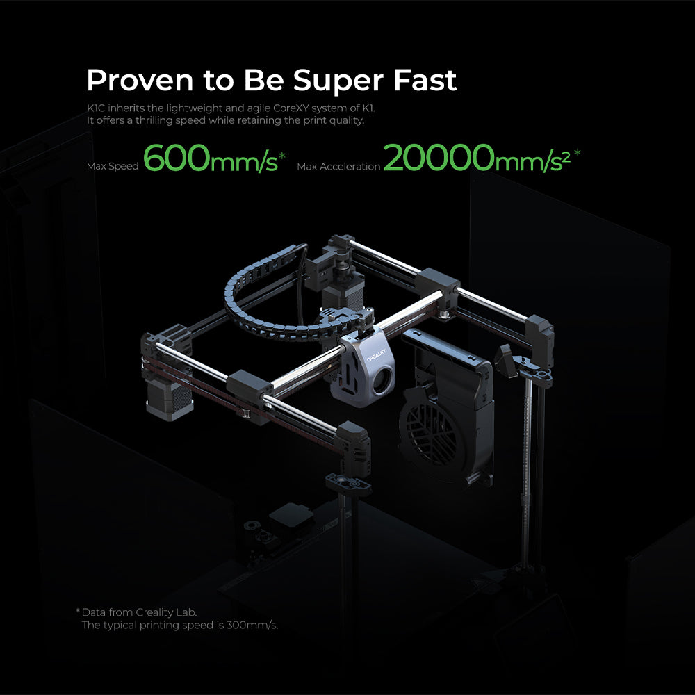 Creality K1C 3D Printer, Reliable Carbon Fiber Printing