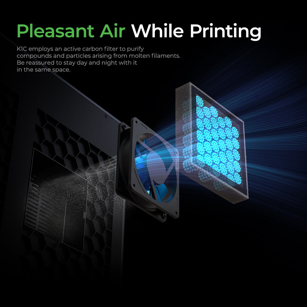Creality K1C 3D Printer, Reliable Carbon Fiber Printing