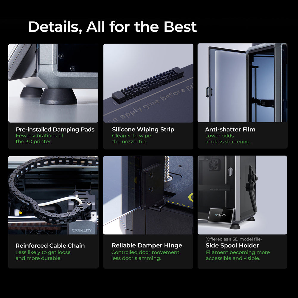 Creality K1C 3D Printer, Reliable Carbon Fiber Printing
