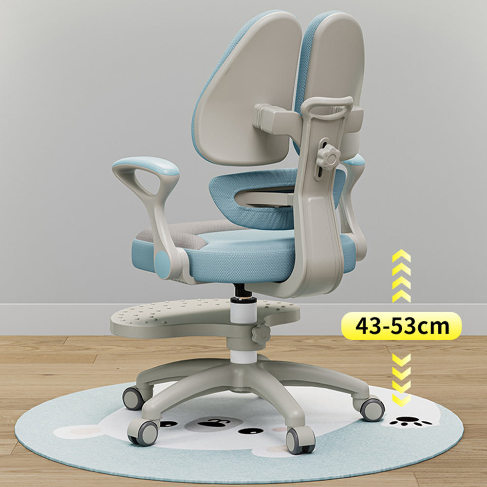 Eeeza Kids Ergonomic Study Chair – Dual-Back Support, Adjustable Footrest, SGS Certified