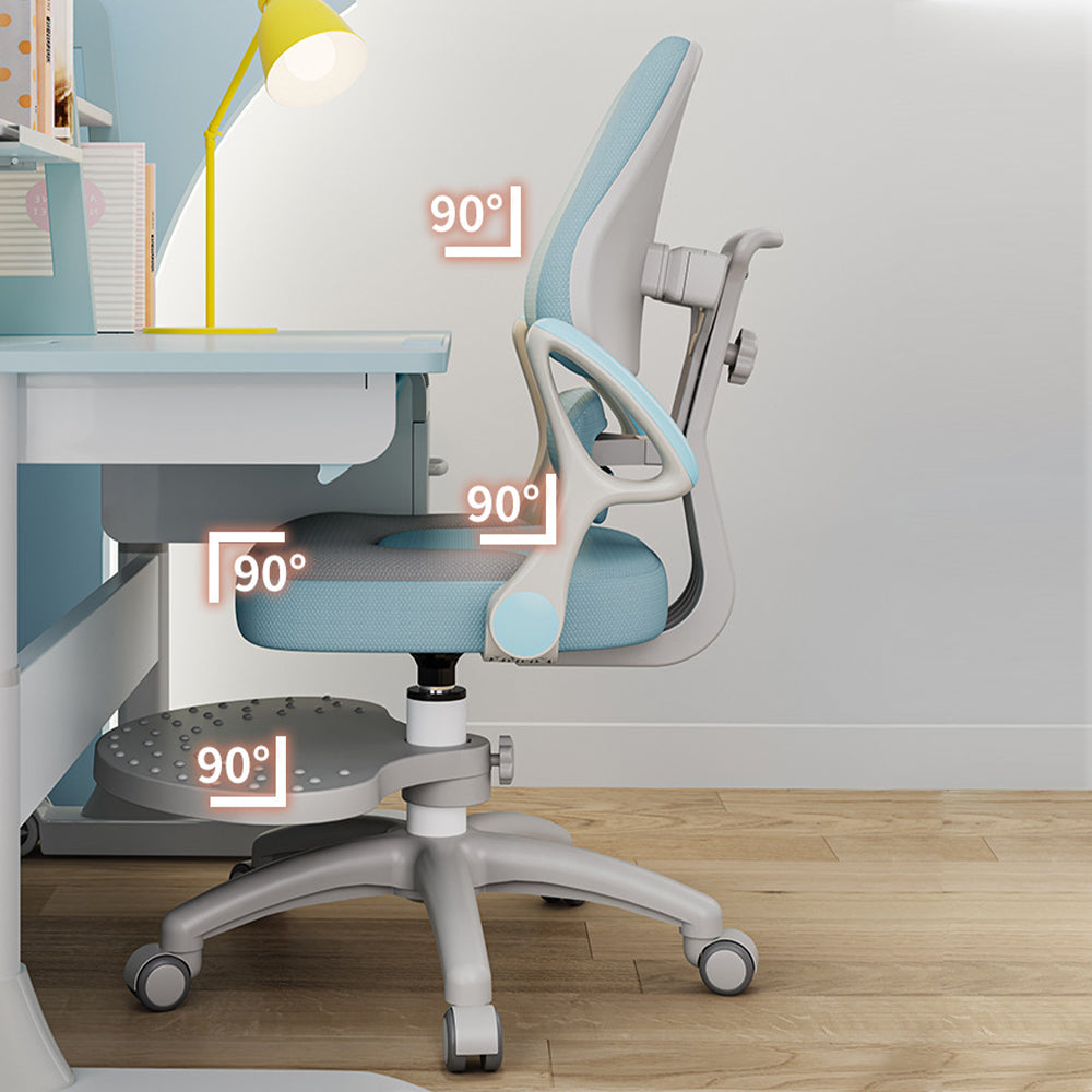 Eeeza Kids Ergonomic Study Chair – Dual-Back Support, Adjustable Footrest, SGS Certified